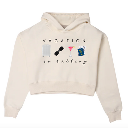 Vacation Cropped Hoodie - Adel Kasza Co