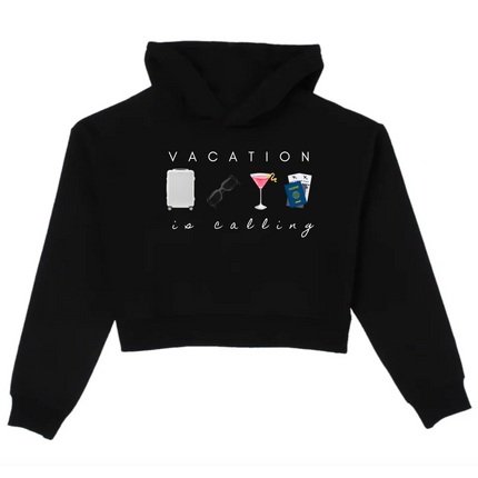 Vacation Cropped Hoodie - Adel Kasza Co
