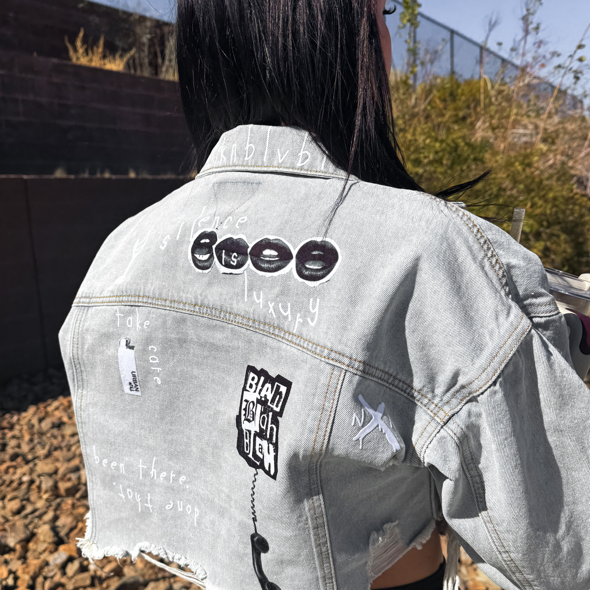 UNFKNBLVBL Crop Denim Jacket - Adel Kasza Co
