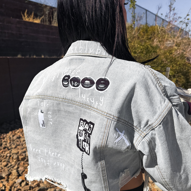 UNFKNBLVBL Crop Denim Jacket - Adel Kasza Co