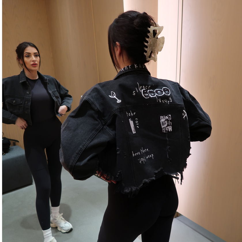 UNFKNBLVBL Crop Denim Jacket - Adel Kasza Co