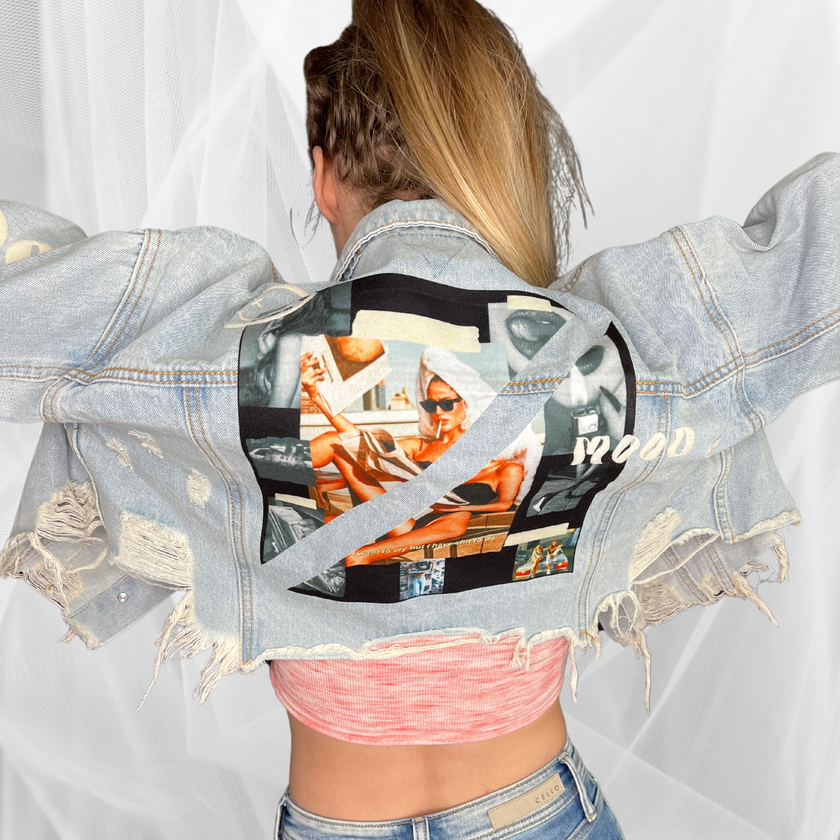 Mood Cropped Denim Jacket - Adel Kasza Co