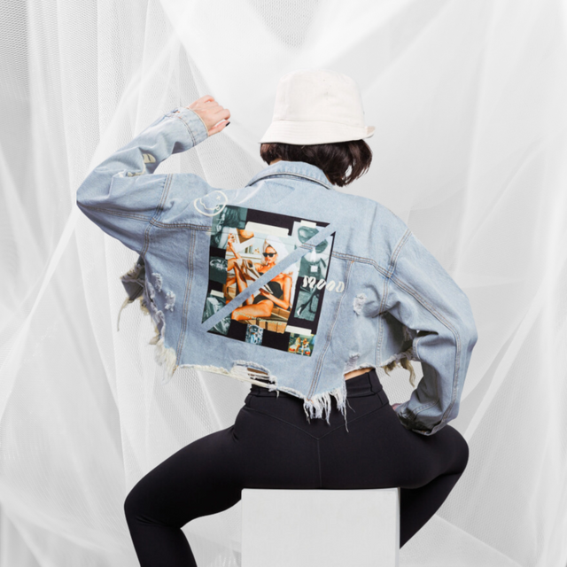 Mood Cropped Denim Jacket - Adel Kasza Co
