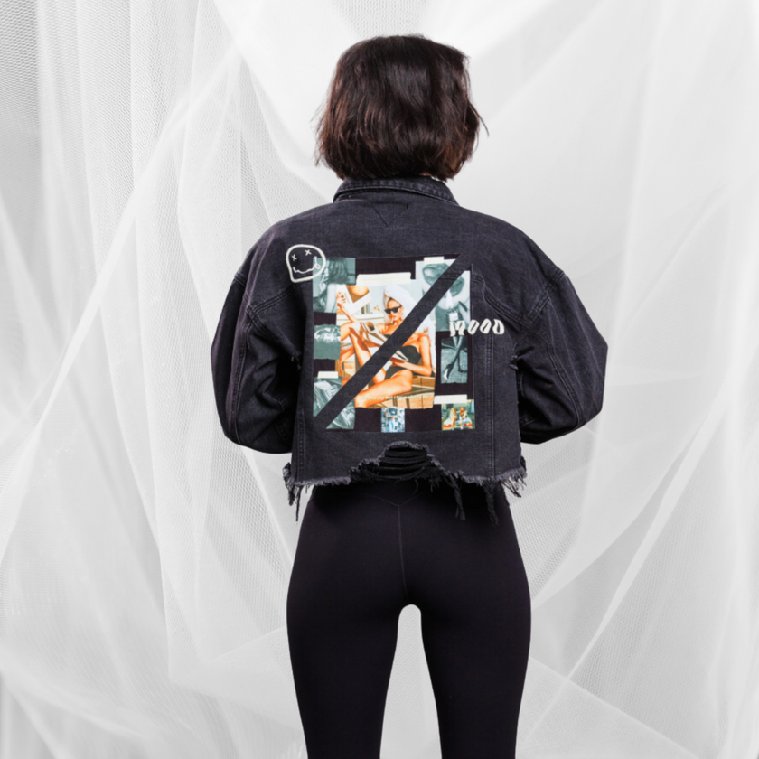 Mood Cropped Denim Jacket - Adel Kasza Co