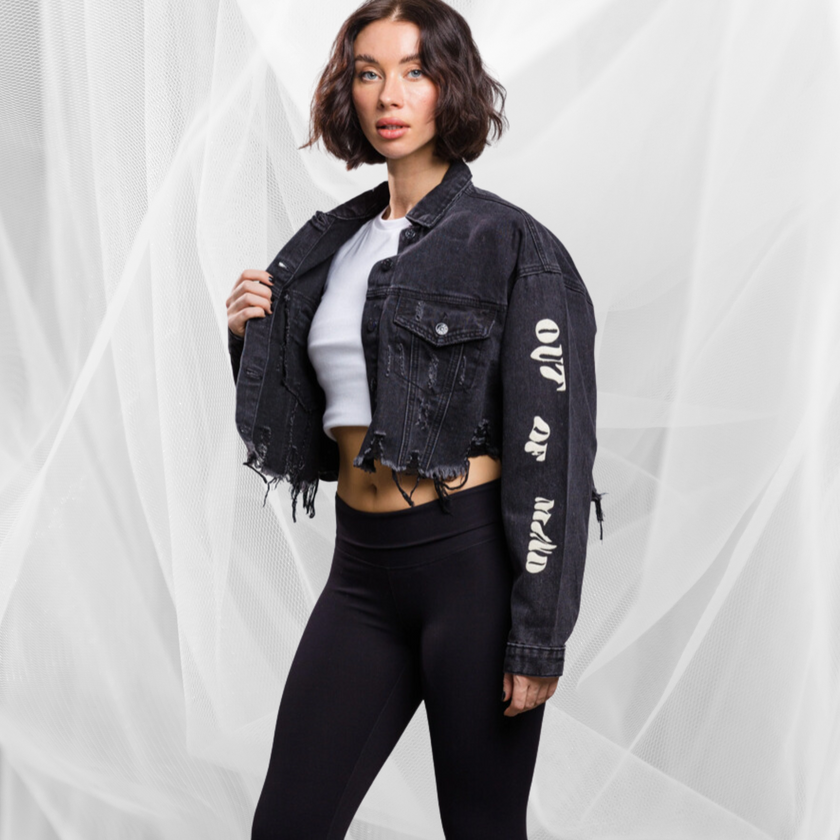 Mood Cropped Denim Jacket - Adel Kasza Co