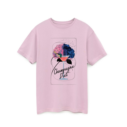 Champagne Diet Organic T-Shirt - Adel Kasza Co