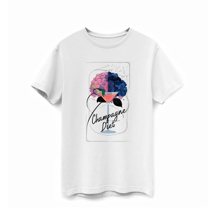 Champagne Diet Organic T-Shirt - Adel Kasza Co