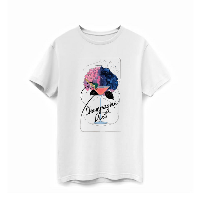 Champagne Diet Organic T-Shirt - Adel Kasza Co