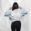 Worry Less Cropped Denim Jacket - Adel Kasza Co