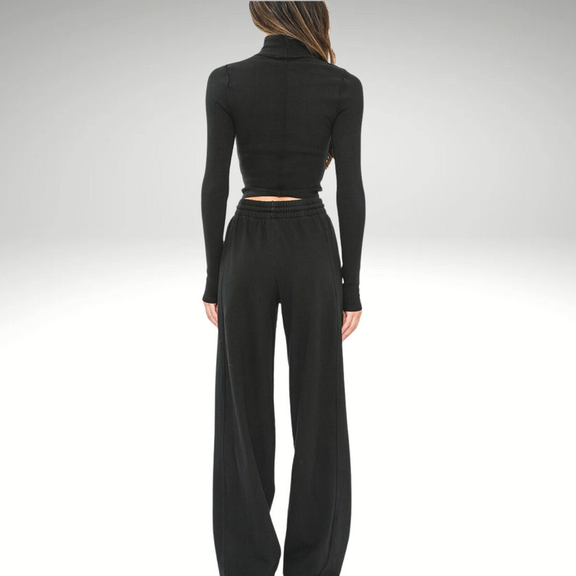 The Luxe Noir Lounge Set - Adel Kasza Co