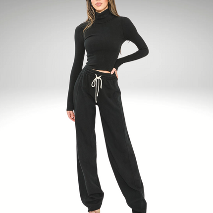 The Luxe Noir Lounge Set - Adel Kasza Co