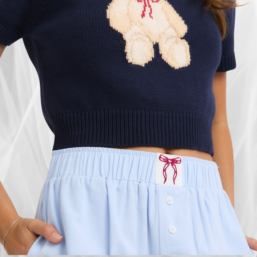 High Waisted Boxy Shorts – 100% Pure Cotton - Adel Kasza Co